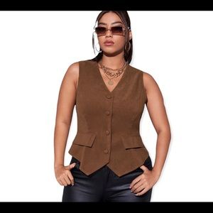 Chocolate Suede Leather Vest